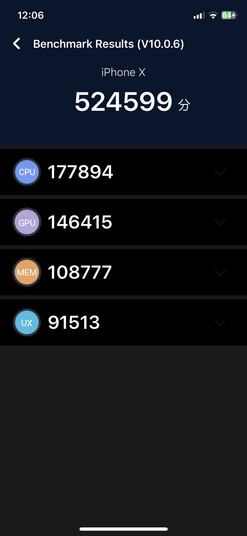 Apple iPhone X AnTuTu – 644,307