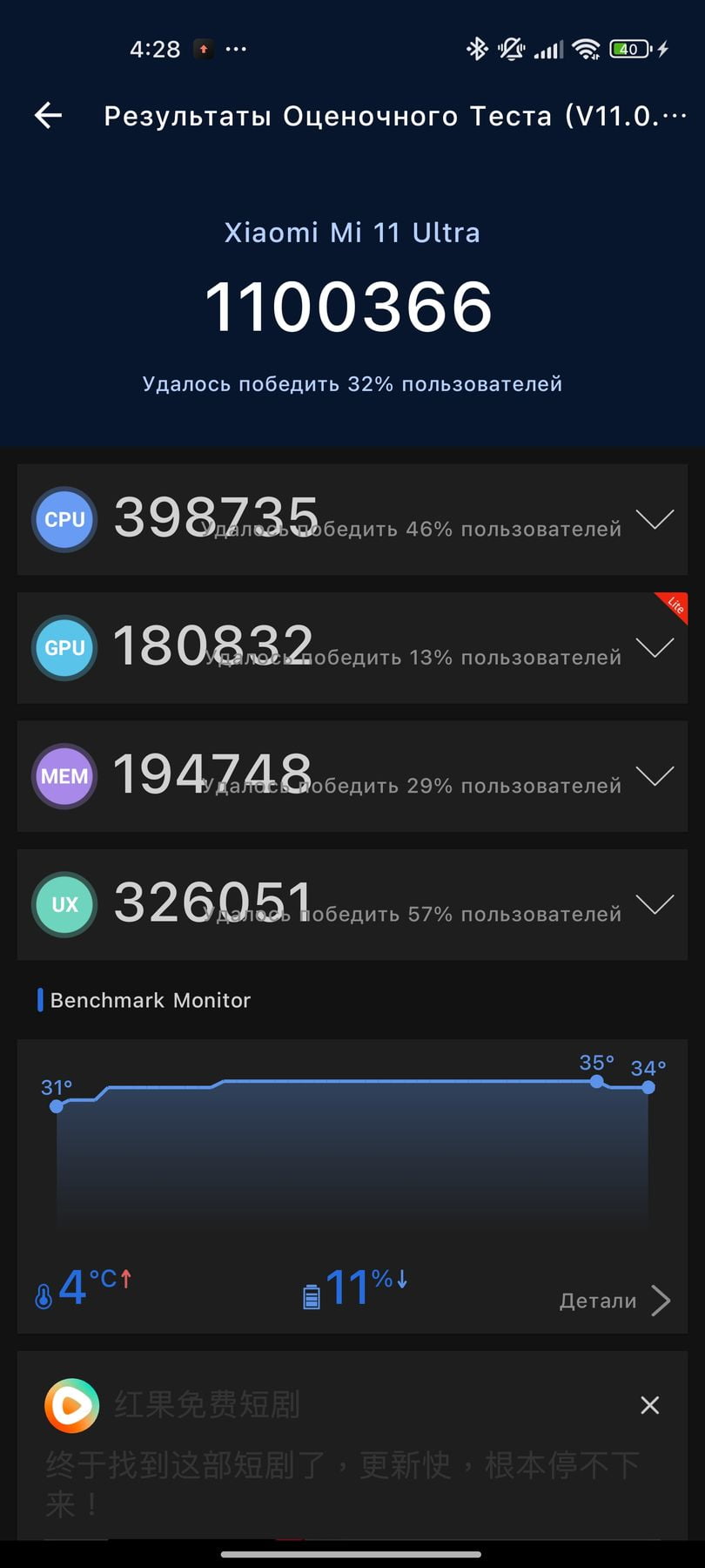 Xiaomi Mi 11 Ultra AnTuTu – 1,100,336