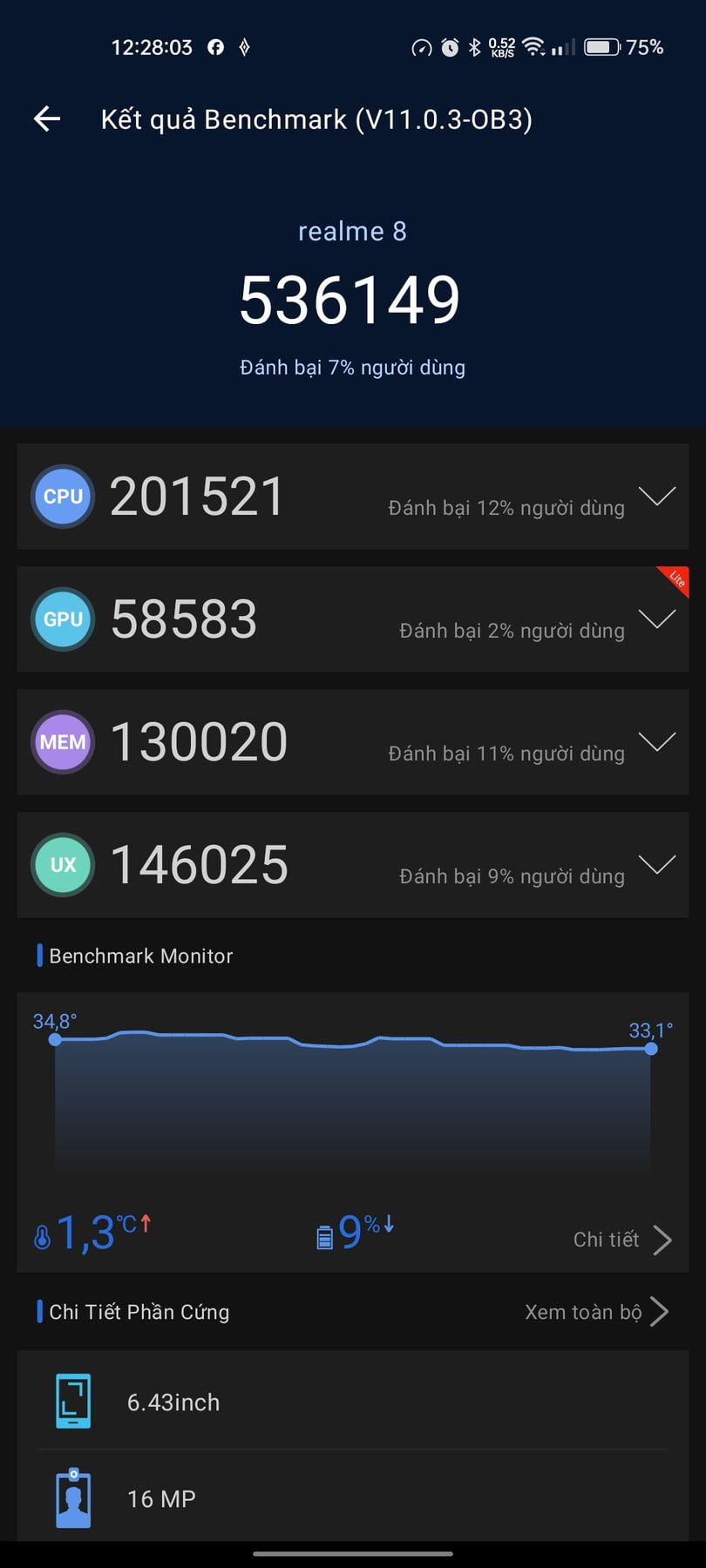 Realme 8 AnTuTu – 536,149