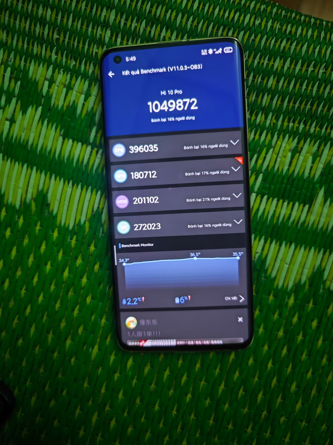 Xiaomi Mi 10 Pro AnTuTu – 1,049,872