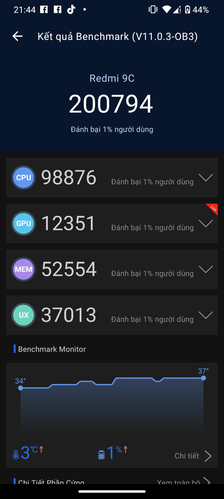 Xiaomi Redmi 9C AnTuTu – 200,794