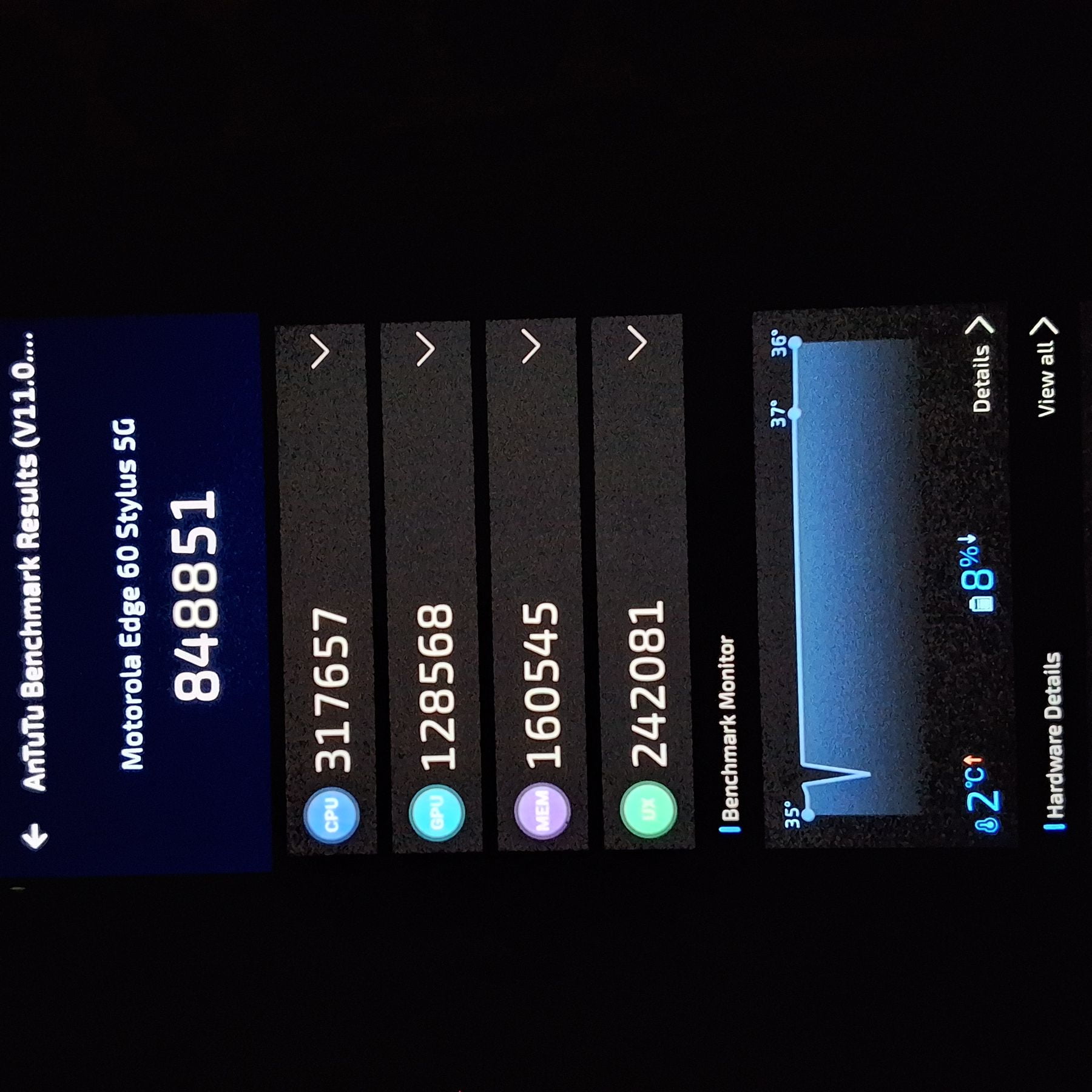Motorola Edge 60 Stylus AnTuTu – 848,851