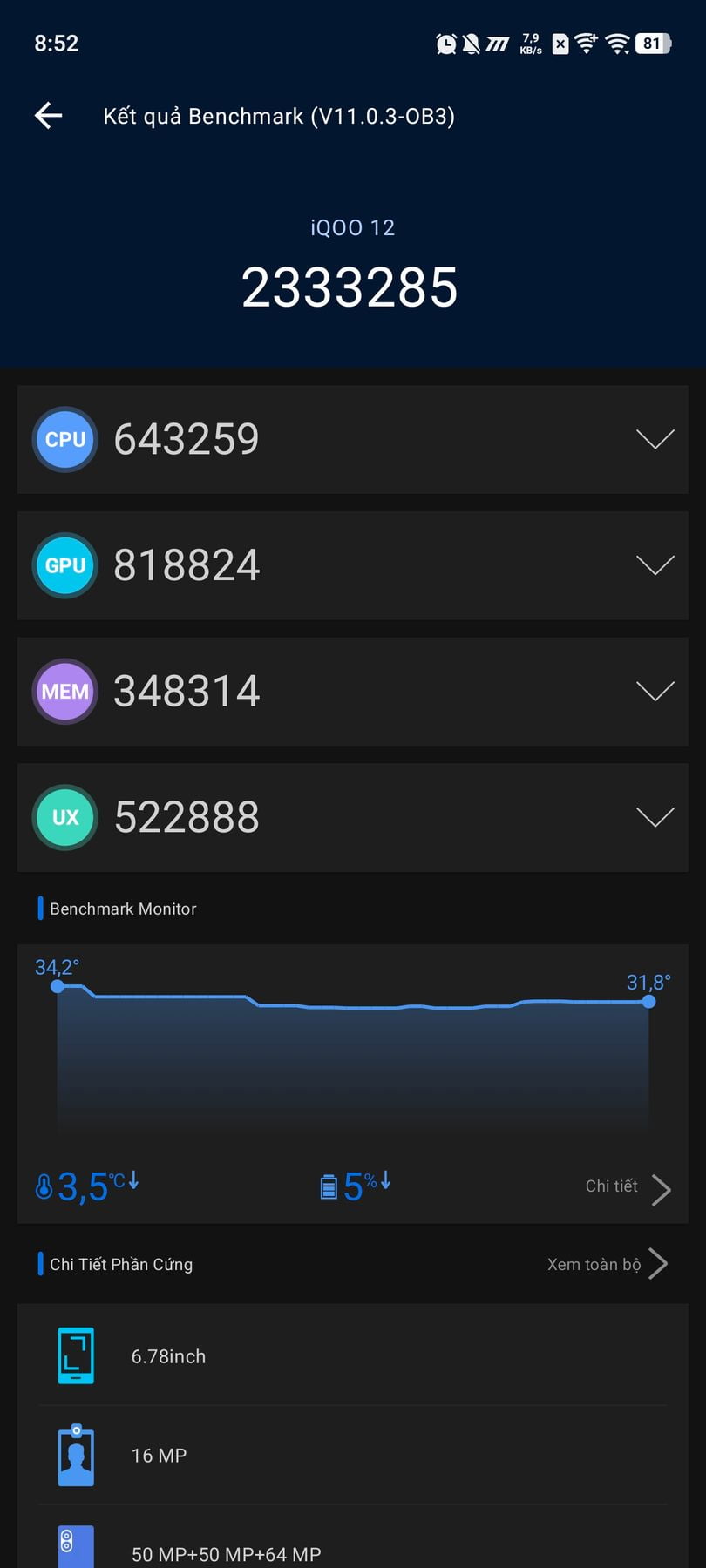 Oppo Pad 3 Pro AnTuTu – 2,333,285