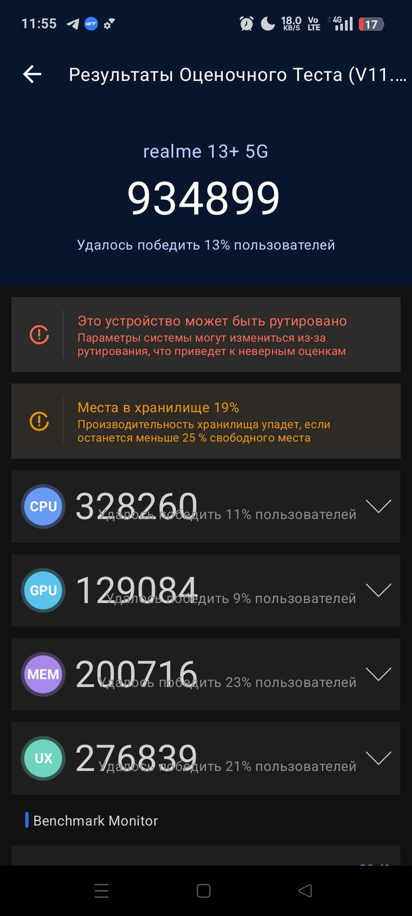 Realme 13 Plus 5G AnTuTu – 934,899