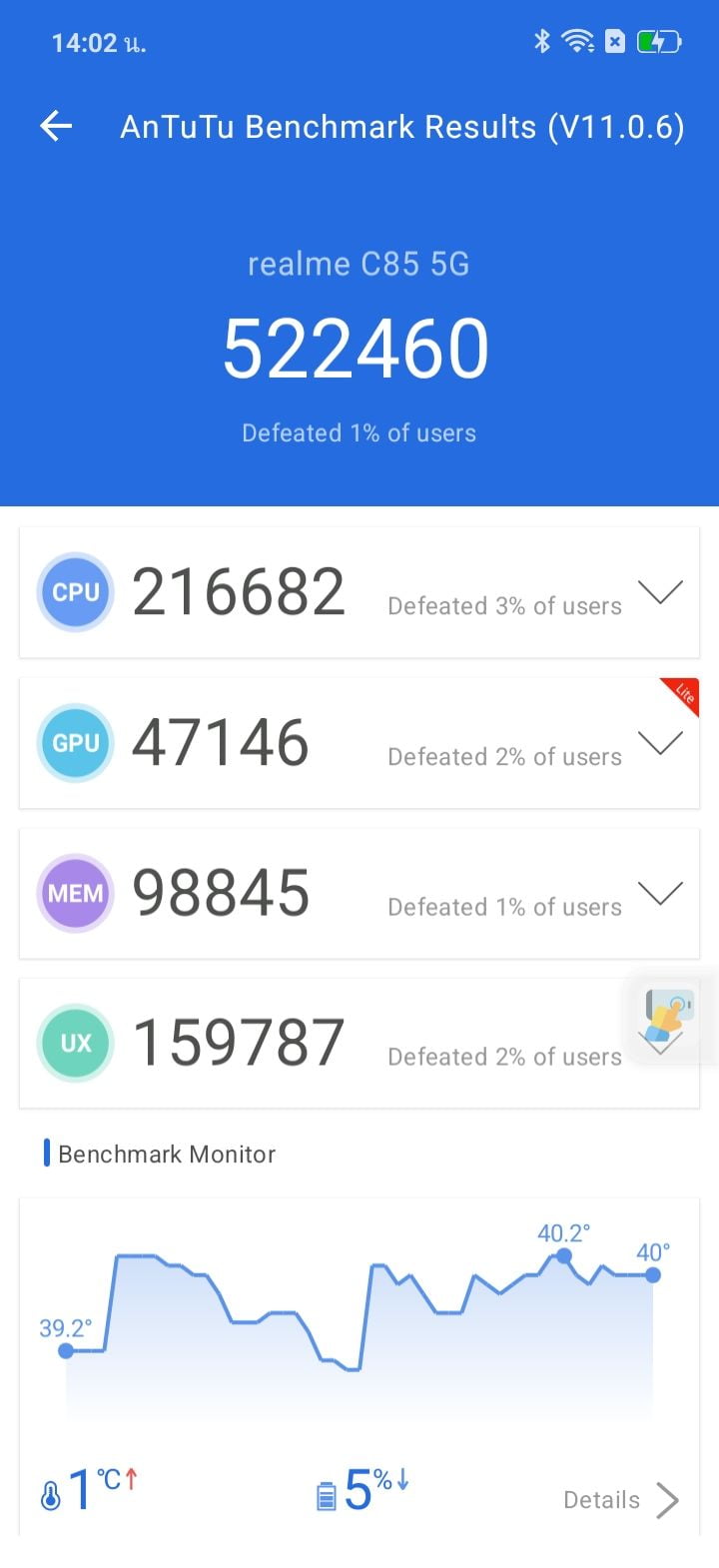 Realme C85 AnTuTu – 522,460