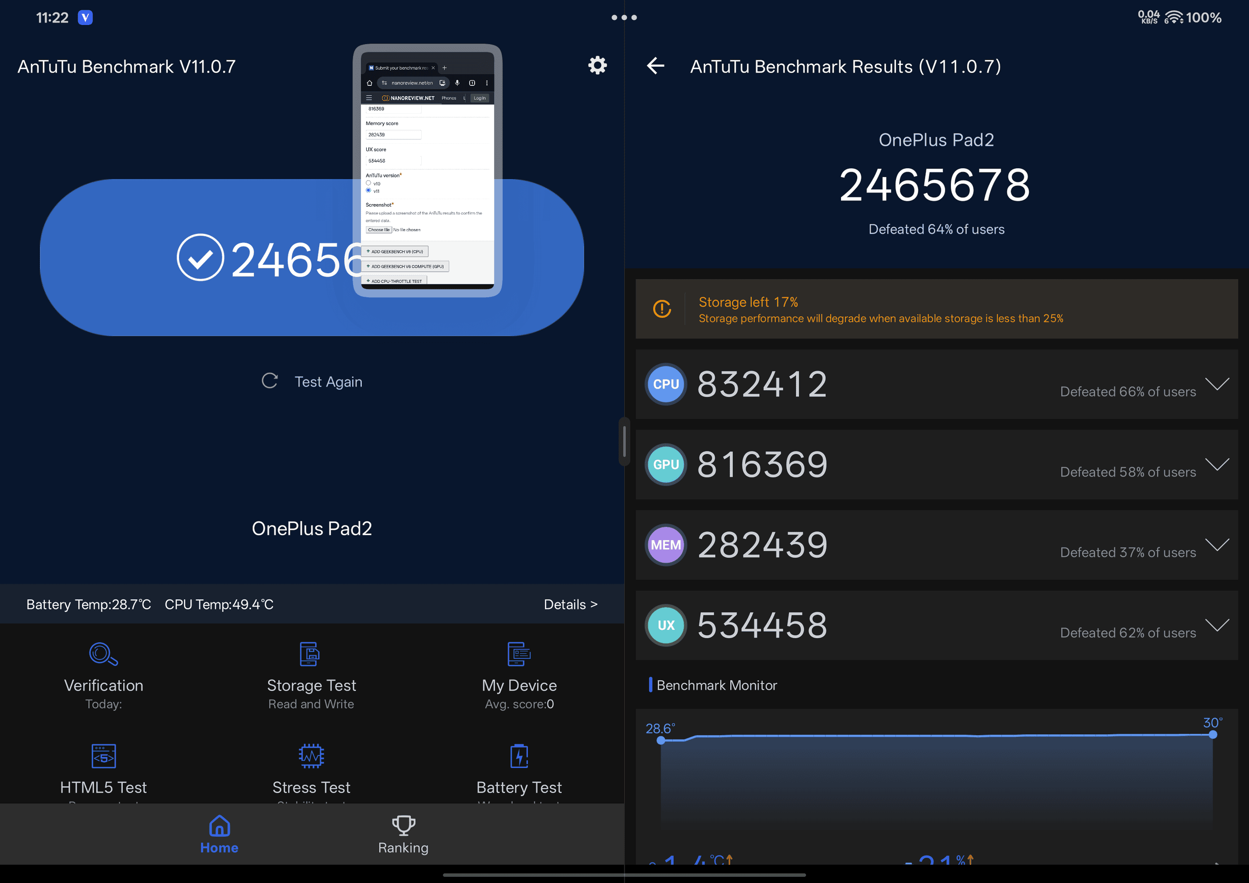 OnePlus Pad 2 AnTuTu – 2,465,678