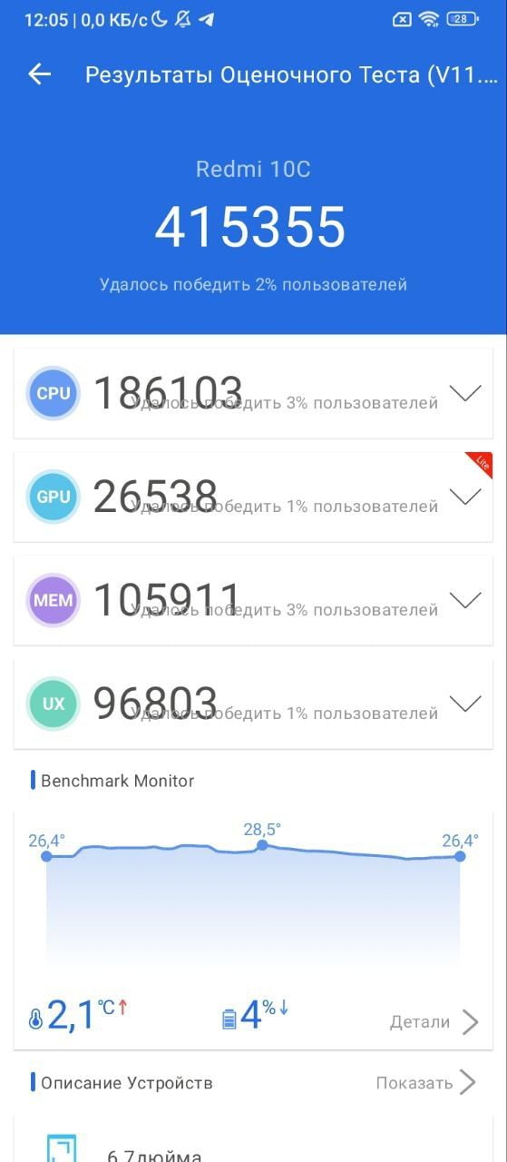 Lenovo Tab M10 Plus (3rd Gen) AnTuTu – 415,355