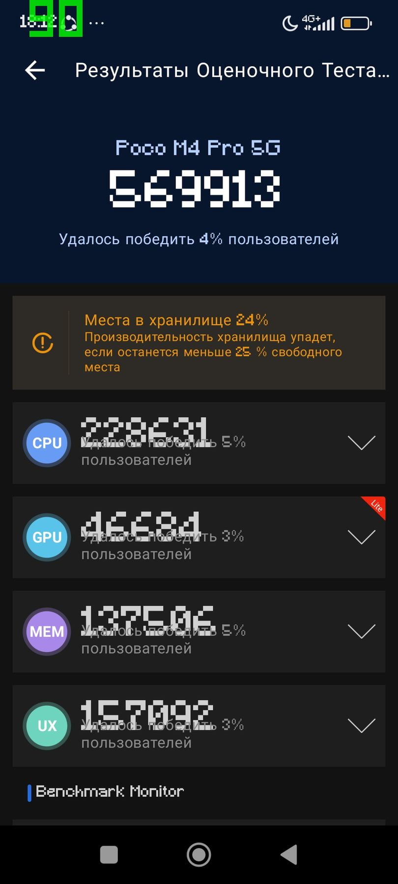 Xiaomi Poco M4 Pro 5G AnTuTu – 569,913