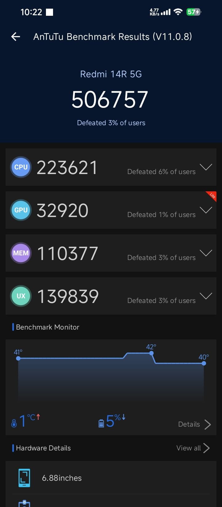 Xiaomi Redmi 14C 5G AnTuTu – 506,757