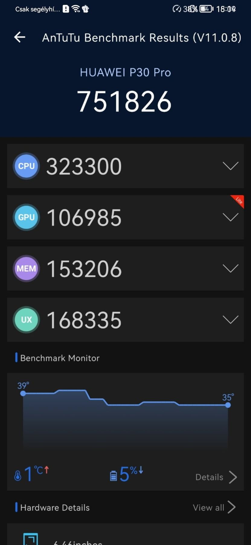 Huawei P30 Pro AnTuTu – 751,826