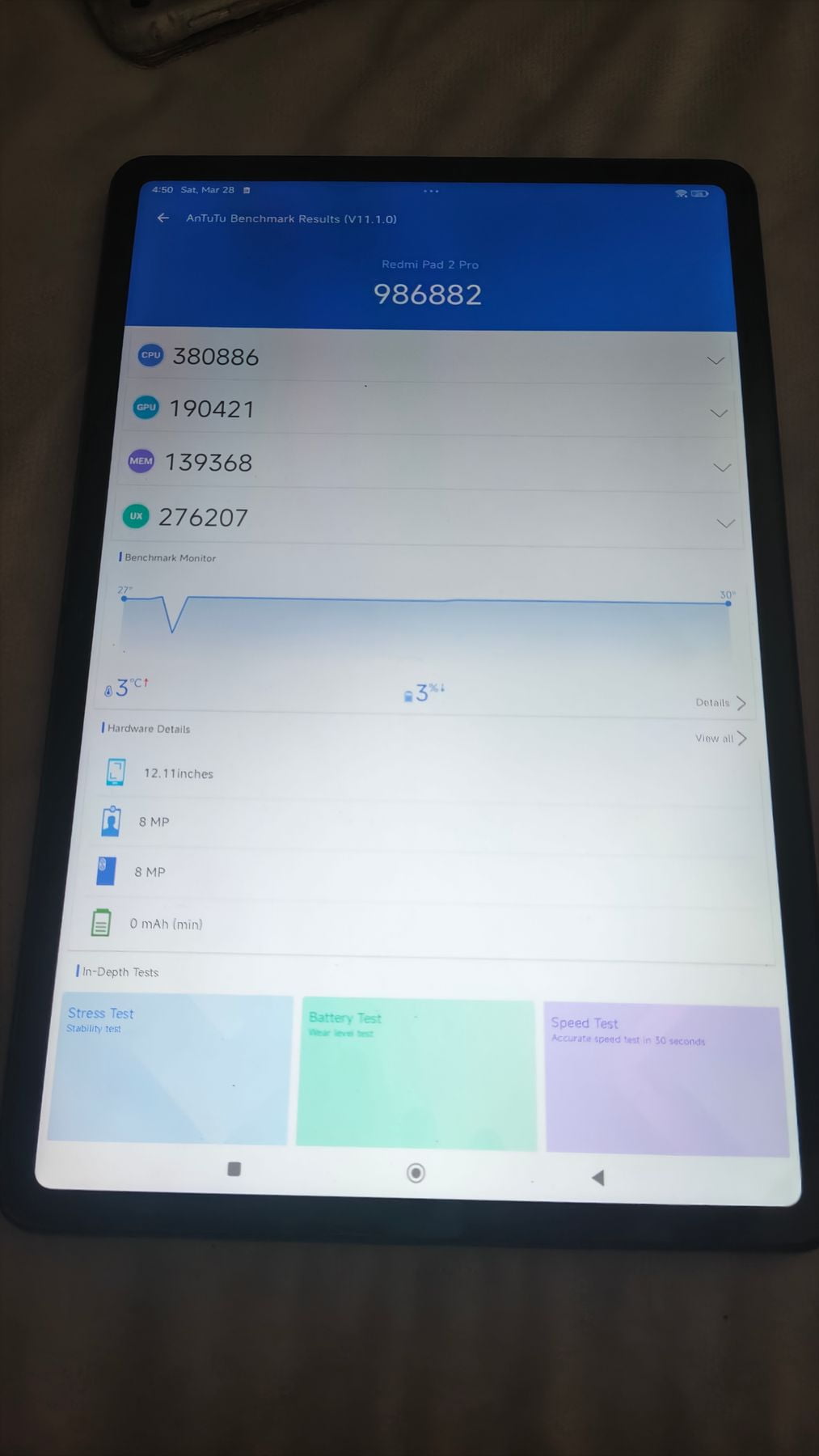 Xiaomi Redmi Pad 2 Pro AnTuTu – 986,882