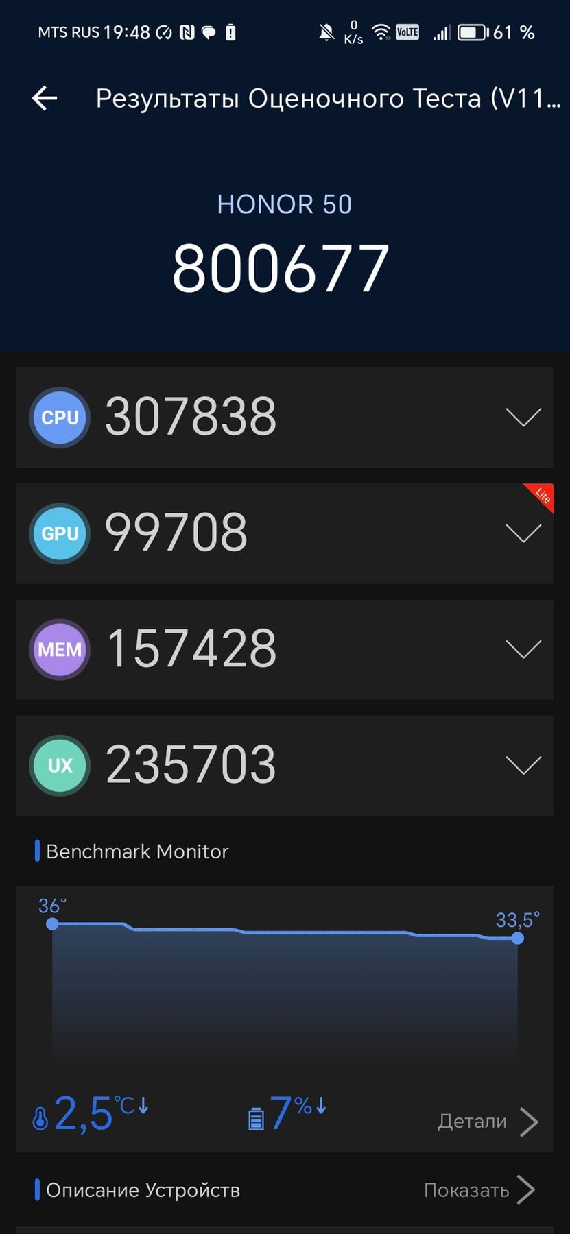 Honor 50 AnTuTu – 800,677