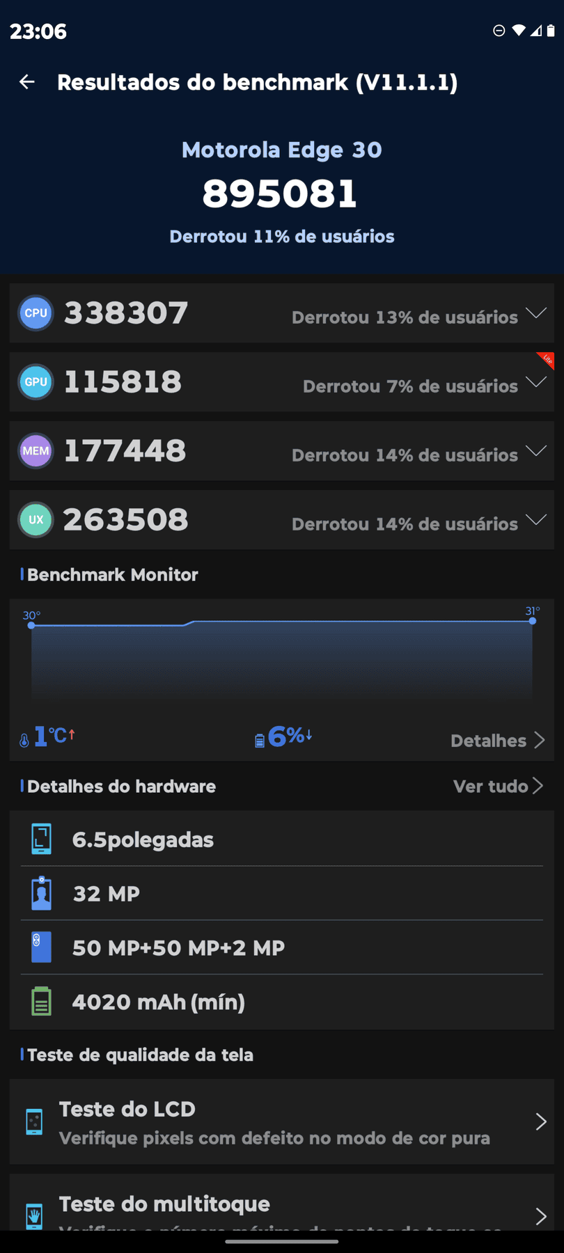 Motorola Edge 30 AnTuTu – 895,081