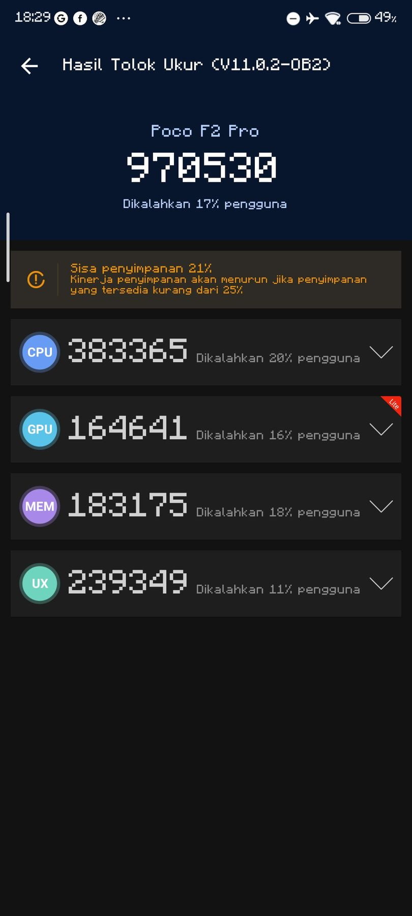 Xiaomi Poco F2 Pro AnTuTu – 970,530