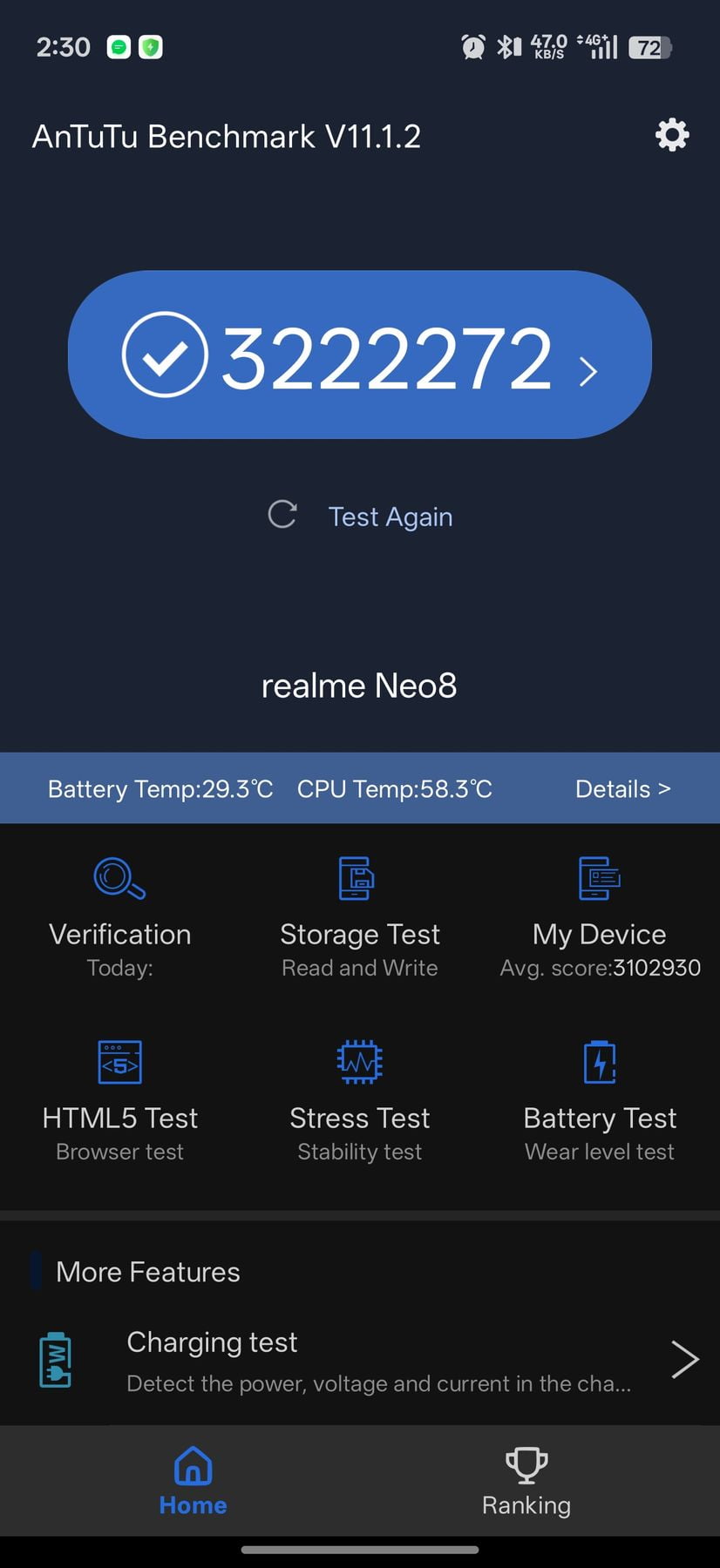 Realme Neo 8 AnTuTu – 3,222,272