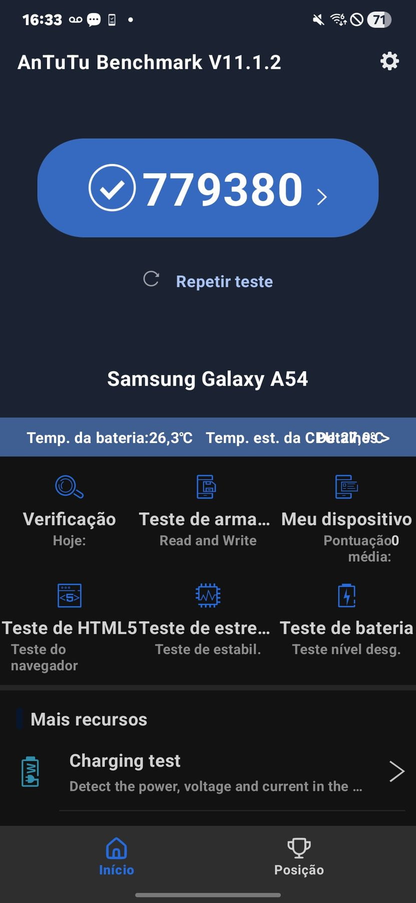 Samsung Galaxy A54 5G AnTuTu – 779,380