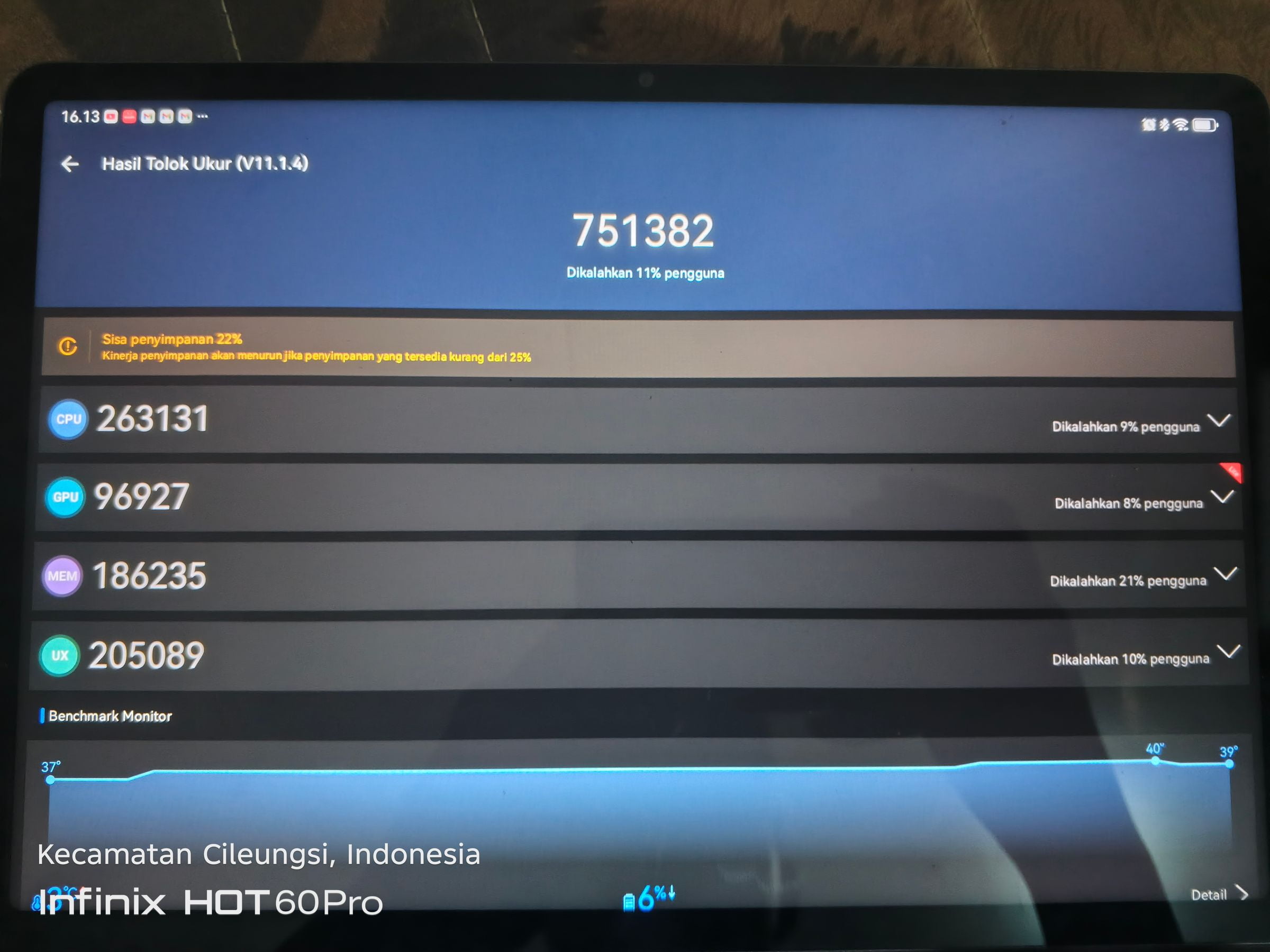 Huawei MatePad 11.5 S AnTuTu – 751,382