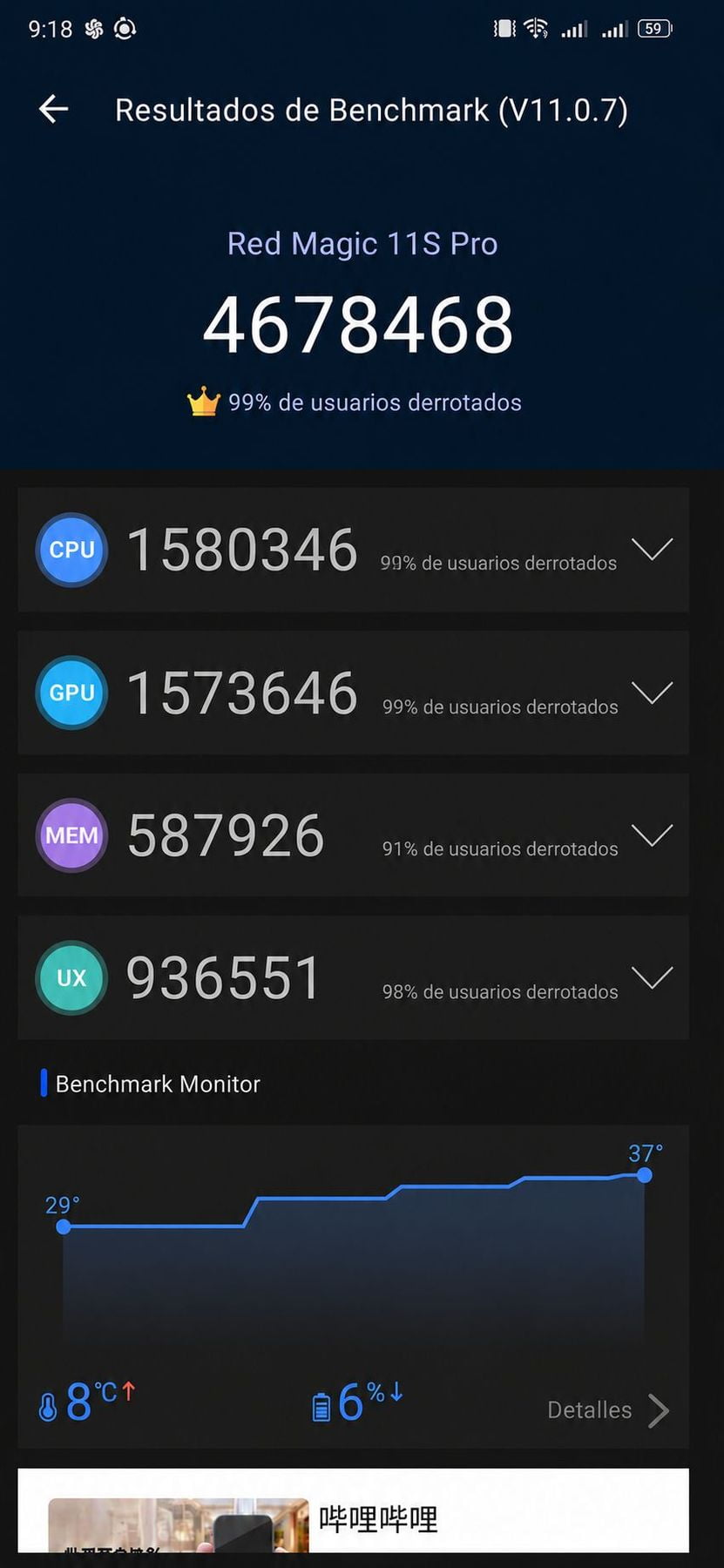 ZTE Nubia Red Magic 11S Pro AnTuTu – 4,678,468