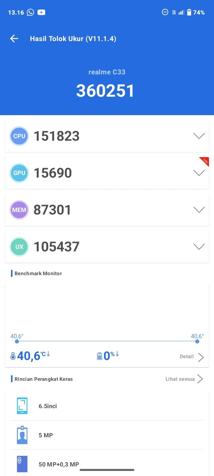 Realme C33 AnTuTu – 360,251